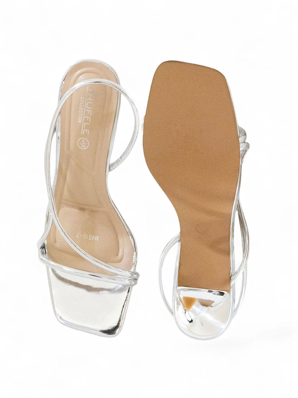 Gold Solid Stiletto Heels | H78 - view 11