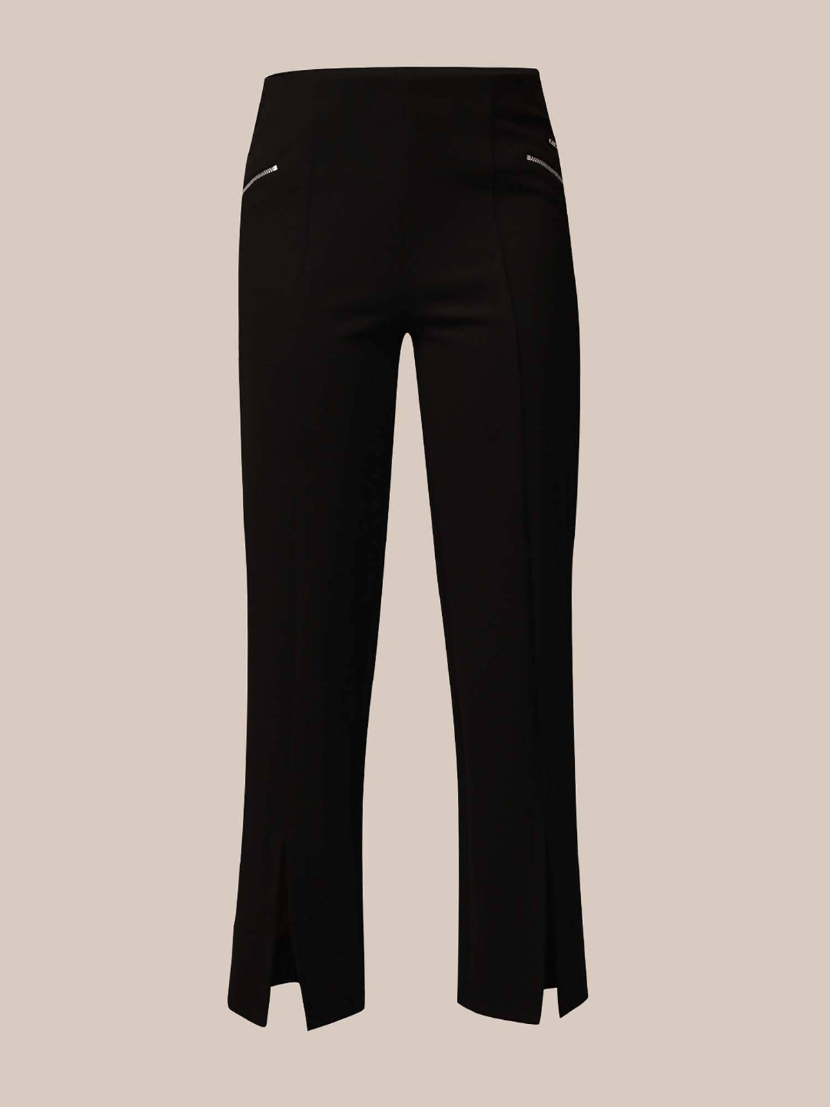 Black Slit Hem Pant | O24 - view 5
