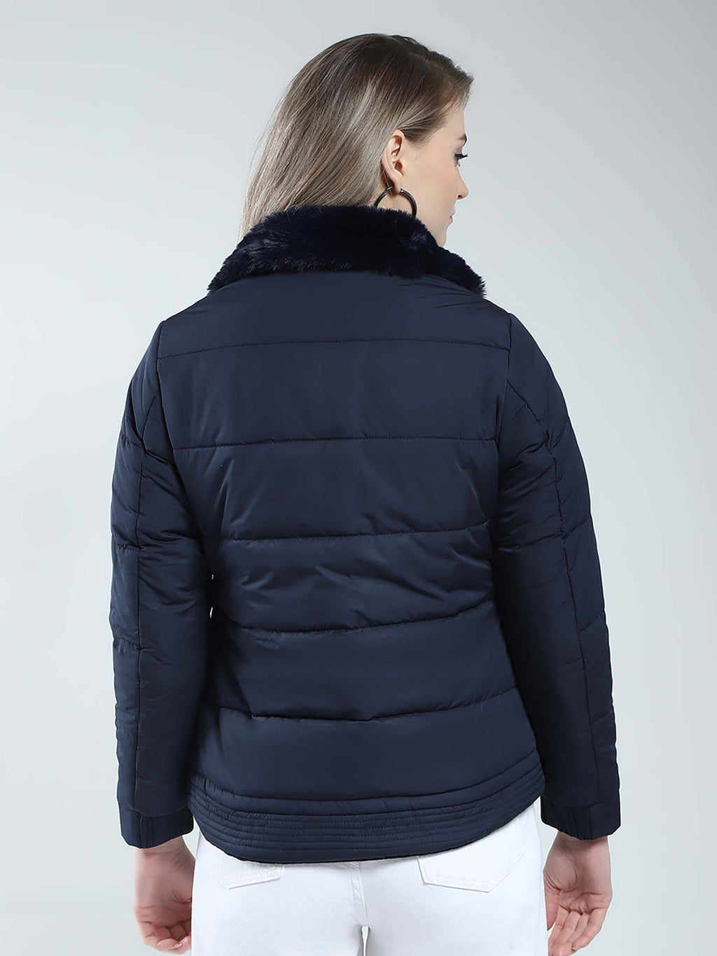 Navy Blue Quilted Jacket | JC78 - view 4