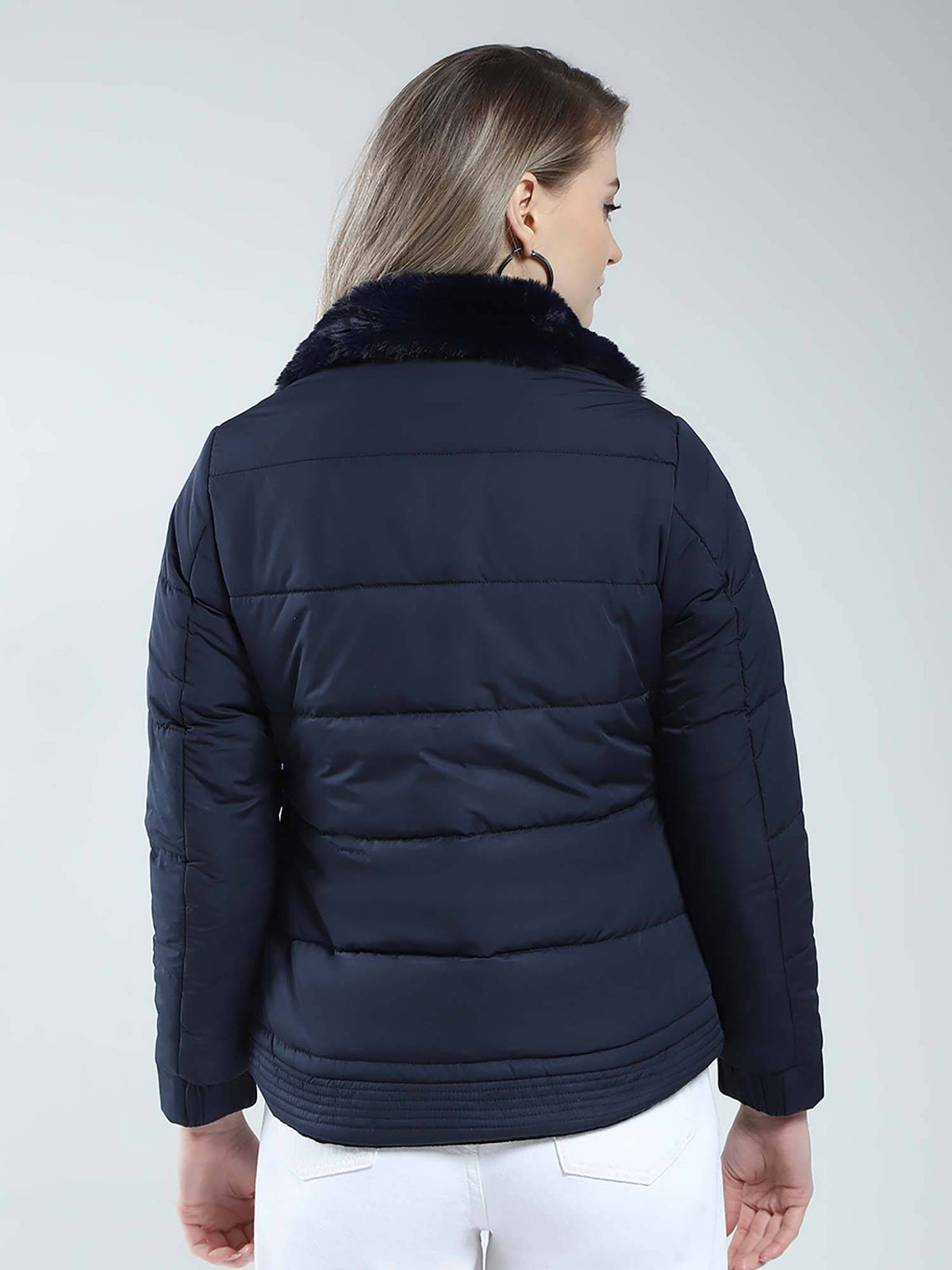 Navy Blue Quilted Jacket | JC78 - view 4
