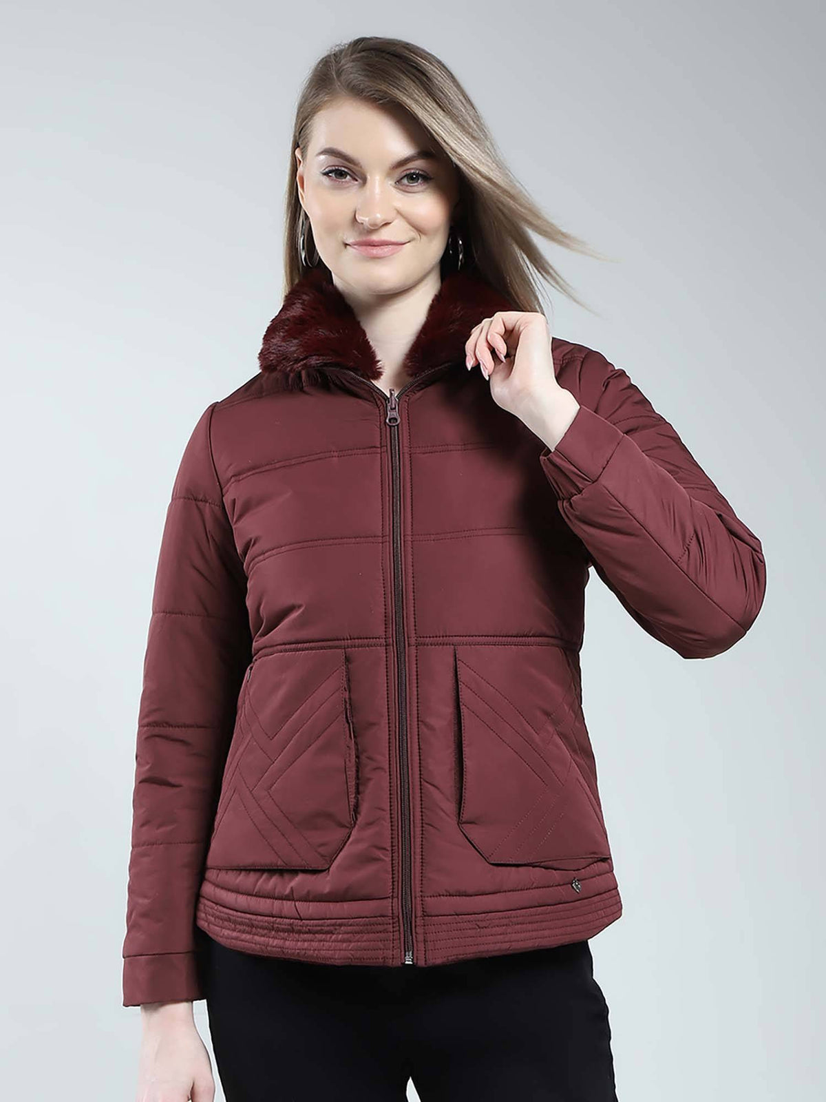 Navy Blue Quilted Jacket | JC78 - view 7