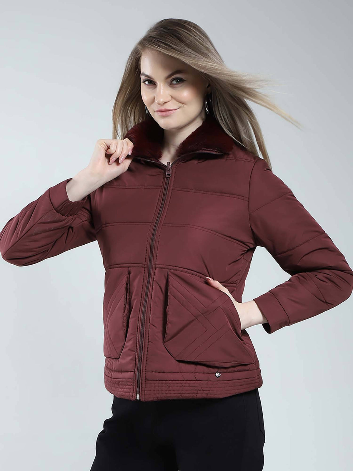 Navy Blue Quilted Jacket | JC78 - view 8