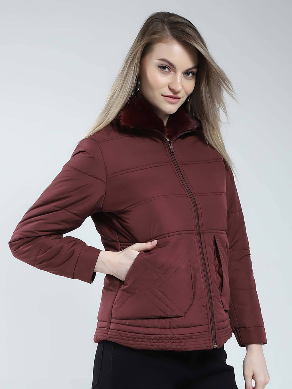 Navy Blue Quilted Jacket | JC78 - view 9