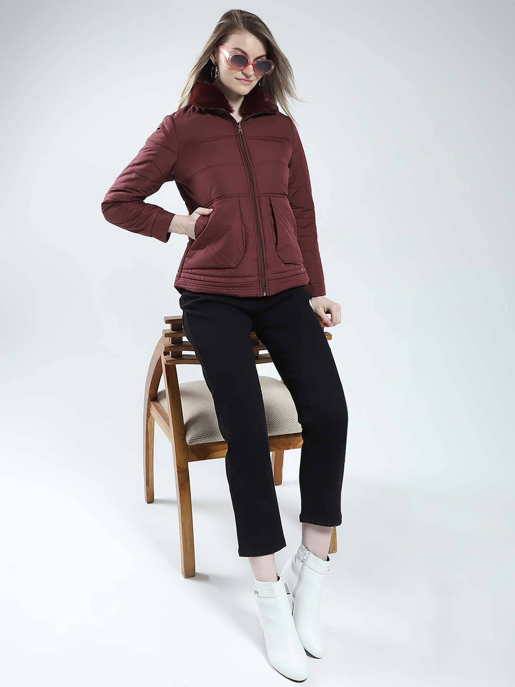 Navy Blue Quilted Jacket | JC78 - view 11