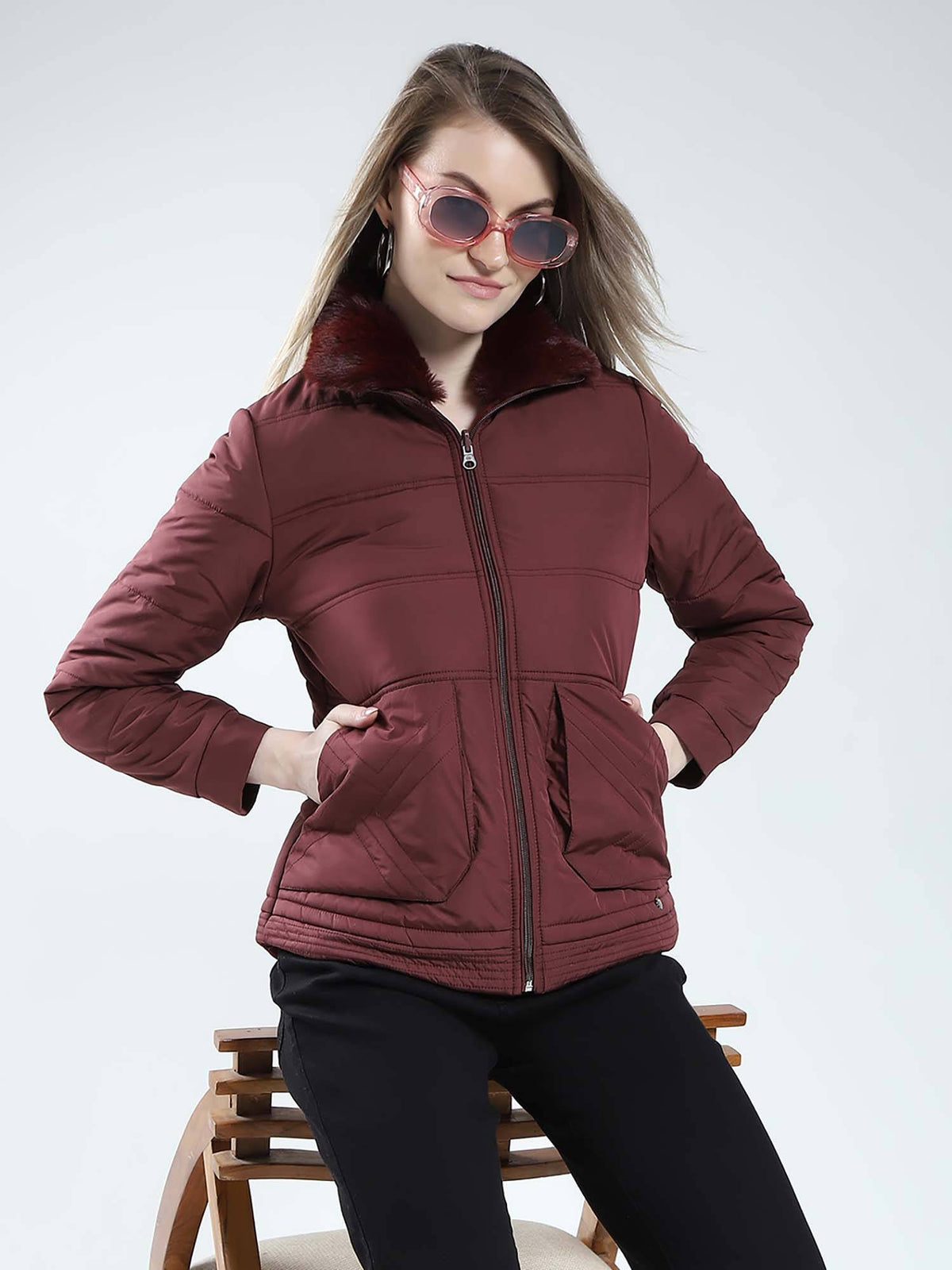 Navy Blue Quilted Jacket | JC78 - view 12