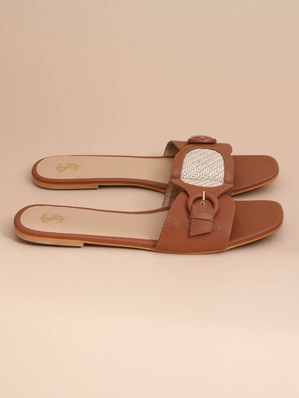 Brown Clipped Flats | F61 - view 3
