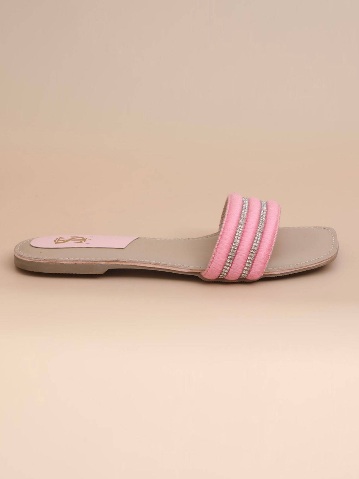 Pink Lacey Flats | F61 - view 4