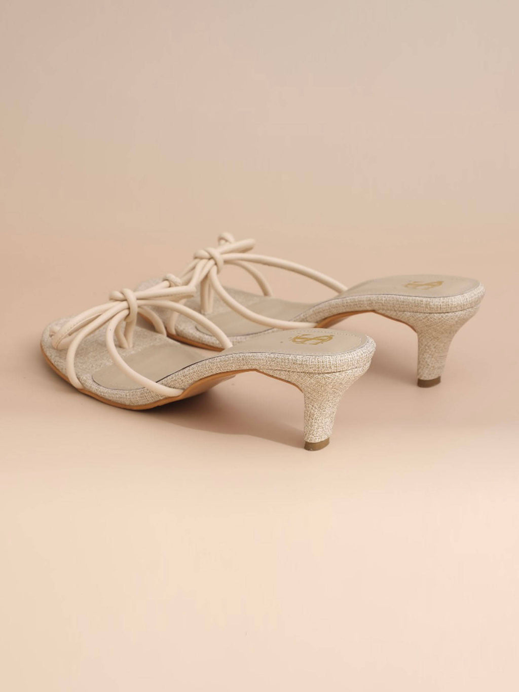 Beige Bow Heels | H78 - view 5