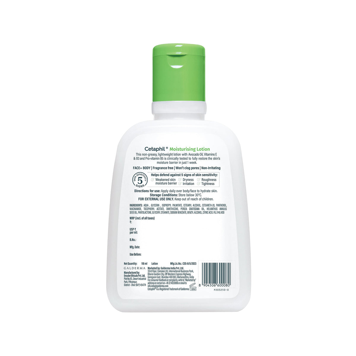 Cetaphil Moisturising Lotion 118 ml | Dermat recommended