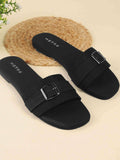 Women Black Flats | F61 - view 1
