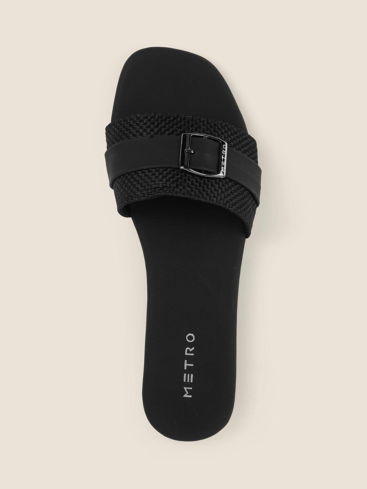 Women Black Flats | F61 - view 4