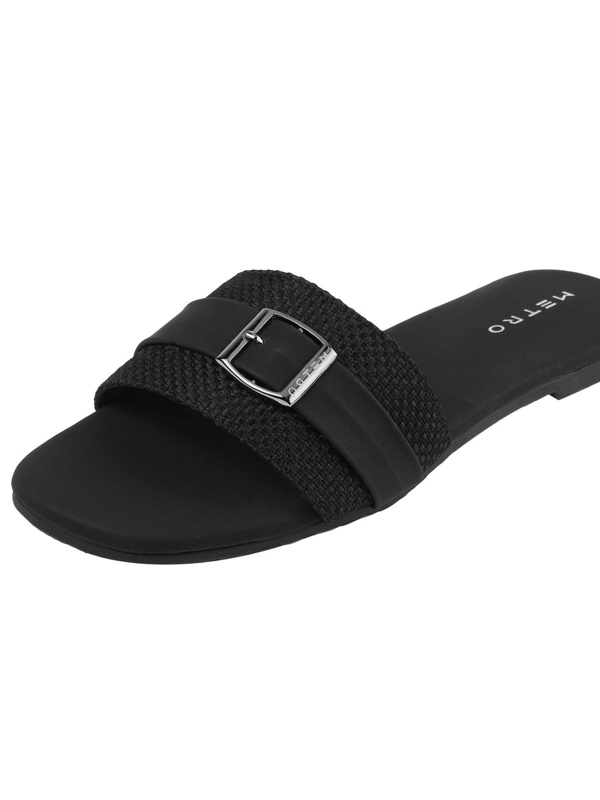 Women Black Flats | F61 - view 6