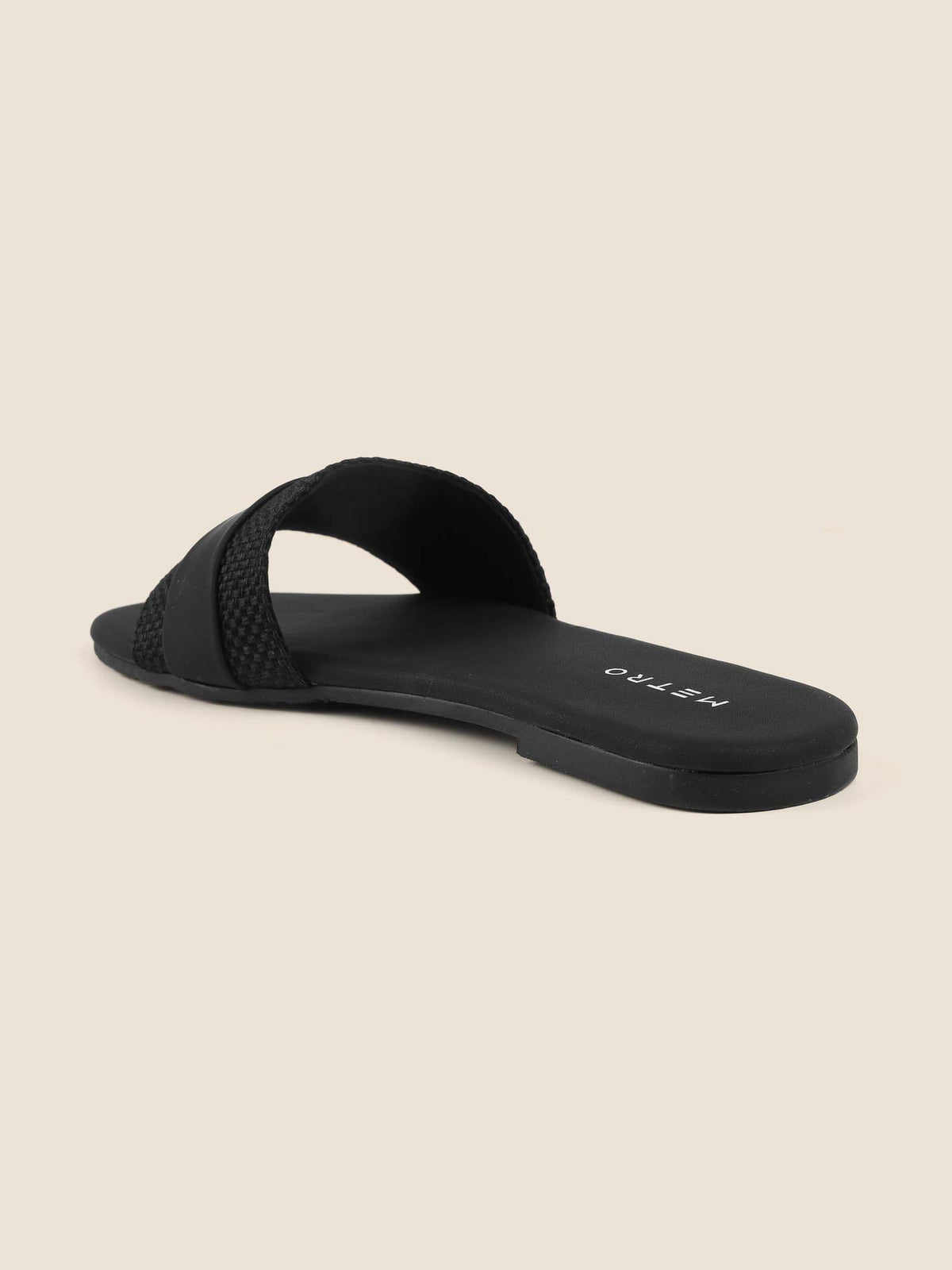 Women Black Flats | F61 - view 8