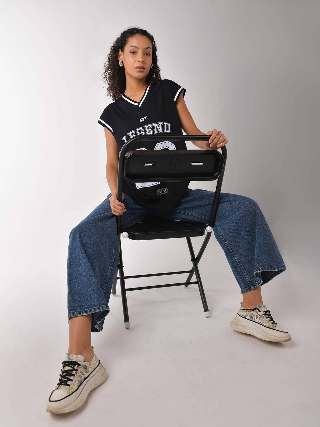 Black Printed Basketball Style Tank Top | TT98 - view 5