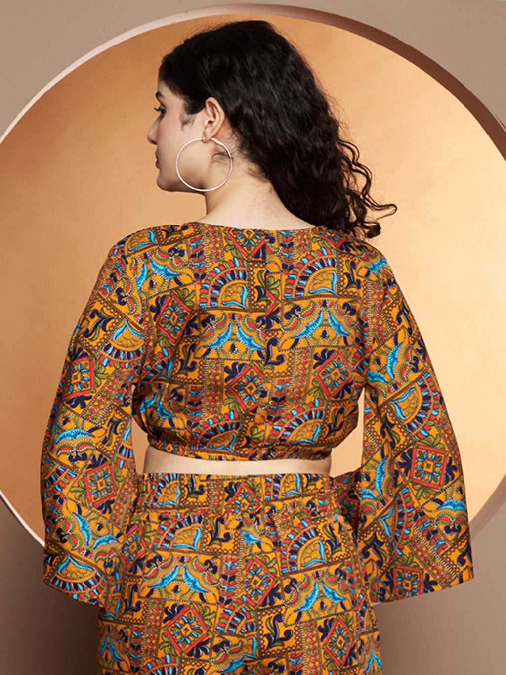 Bell Sleeve Crop Top Multi-Color | CT61 - view 2