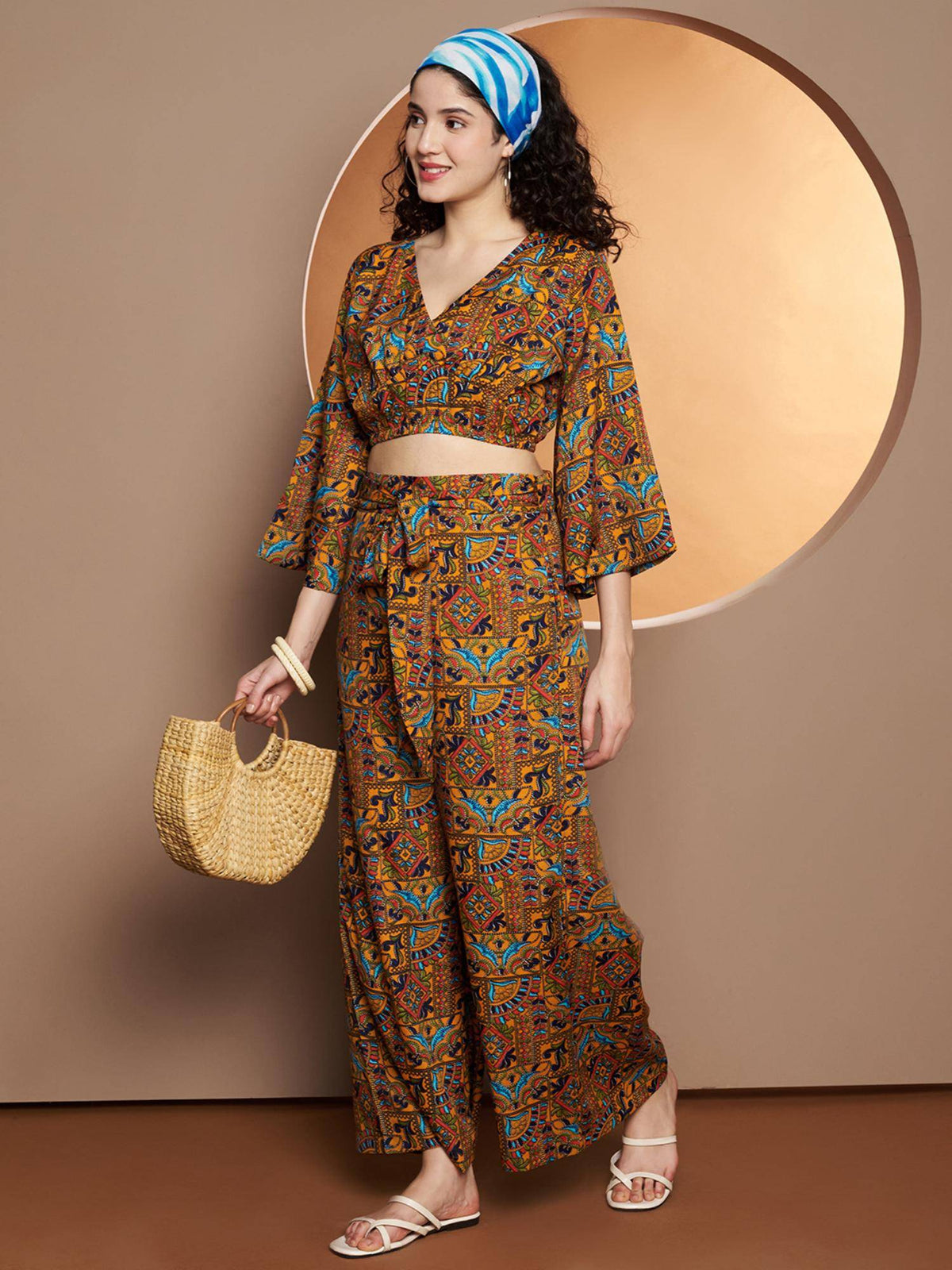 Bell Sleeve Crop Top Multi-Color | CT61 - view 3