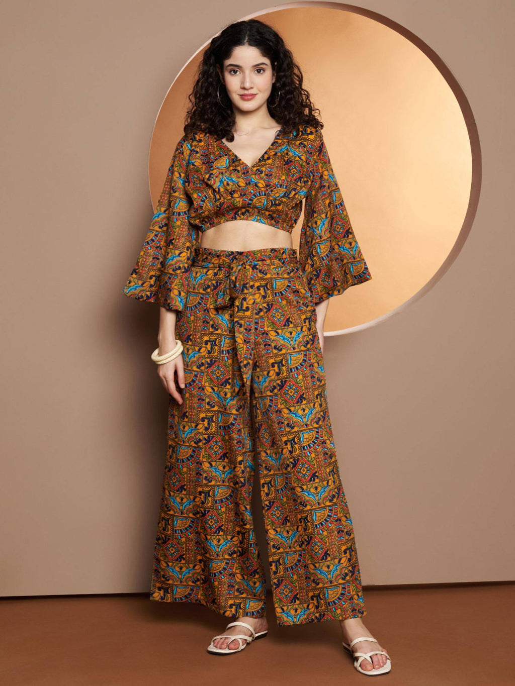 Bell Sleeve Crop Top Multi-Color | CT61 - view 5