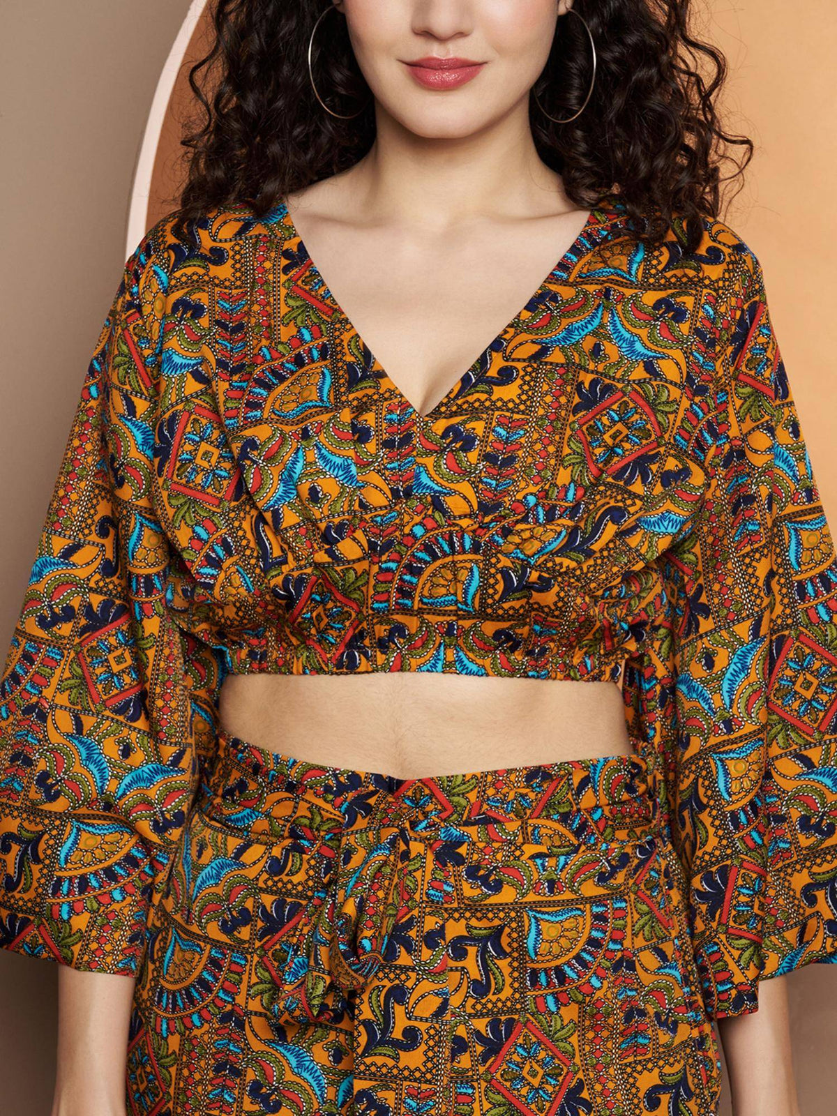 Bell Sleeve Crop Top Multi-Color | CT61 - view 7