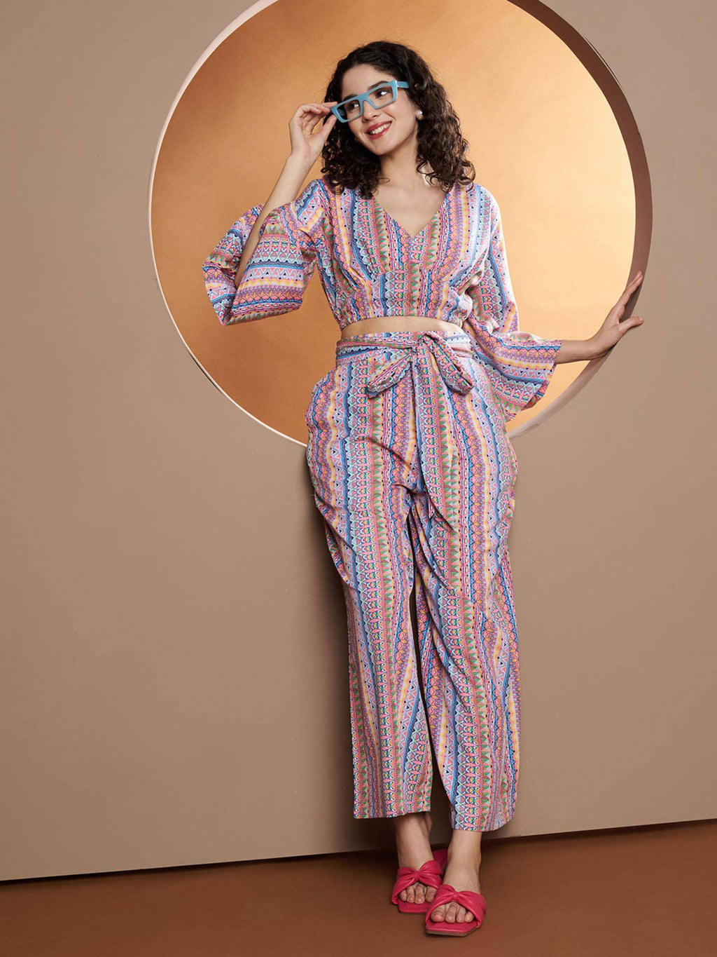 Bell Sleeve Crop Top Multi-Color | CT61 - view 3
