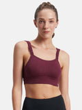 Mi16 Wire Free Microfiber Elastane Racerback Active Wear Sports Bra-Minimal Grey | sb09 - view 17