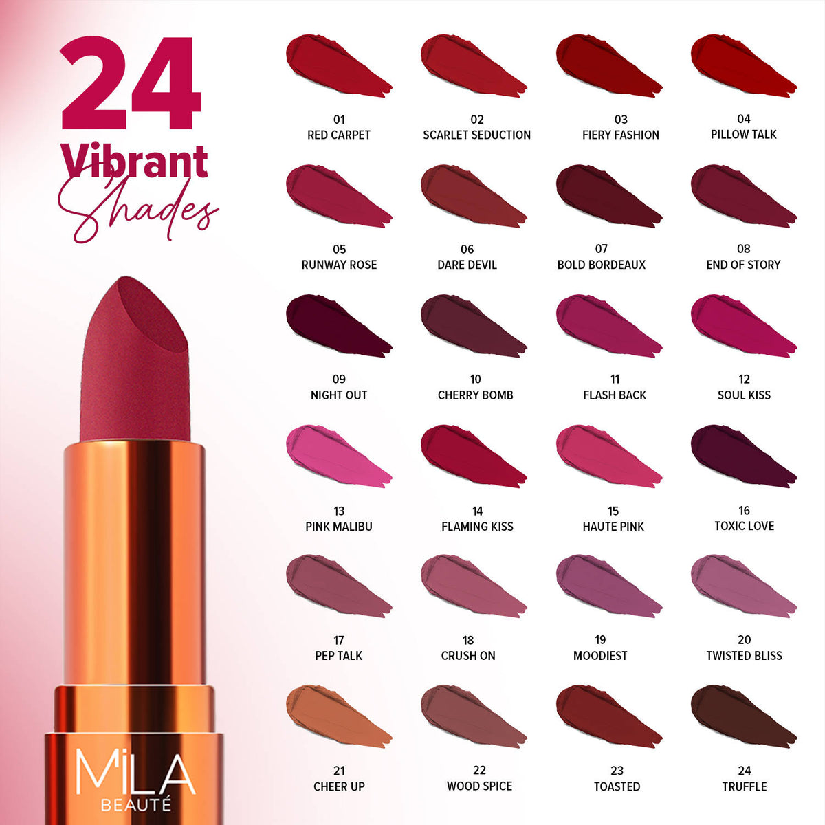Bold & Matte Long Lasting Highly Pigmented Lipstick | L12 - view 8