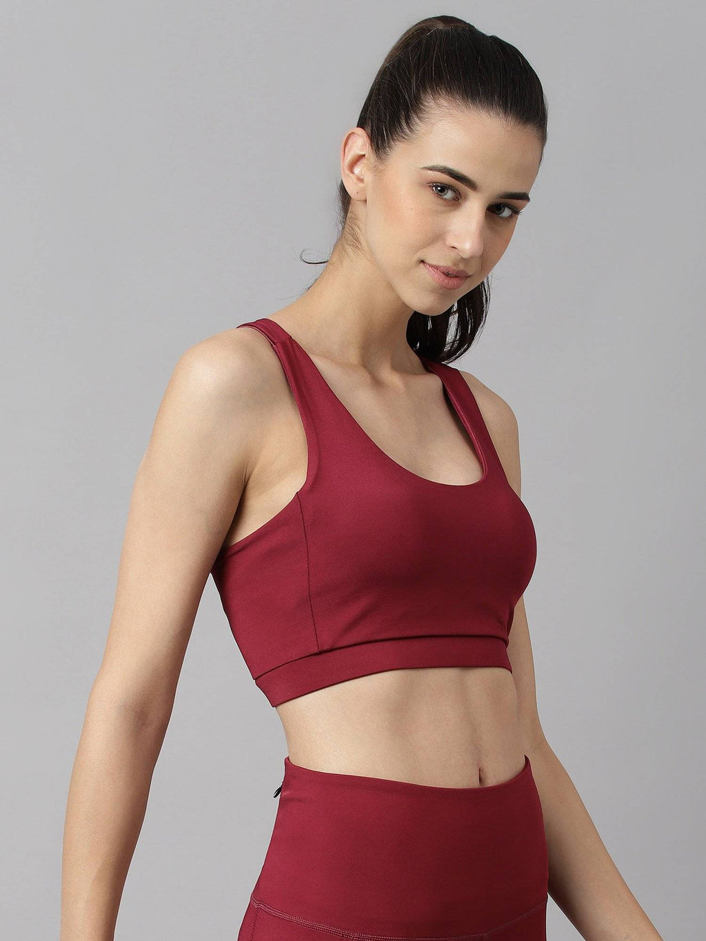 Women Black Anti Static Slim Fit Low Impact Sports Bra | sb09 - view 14