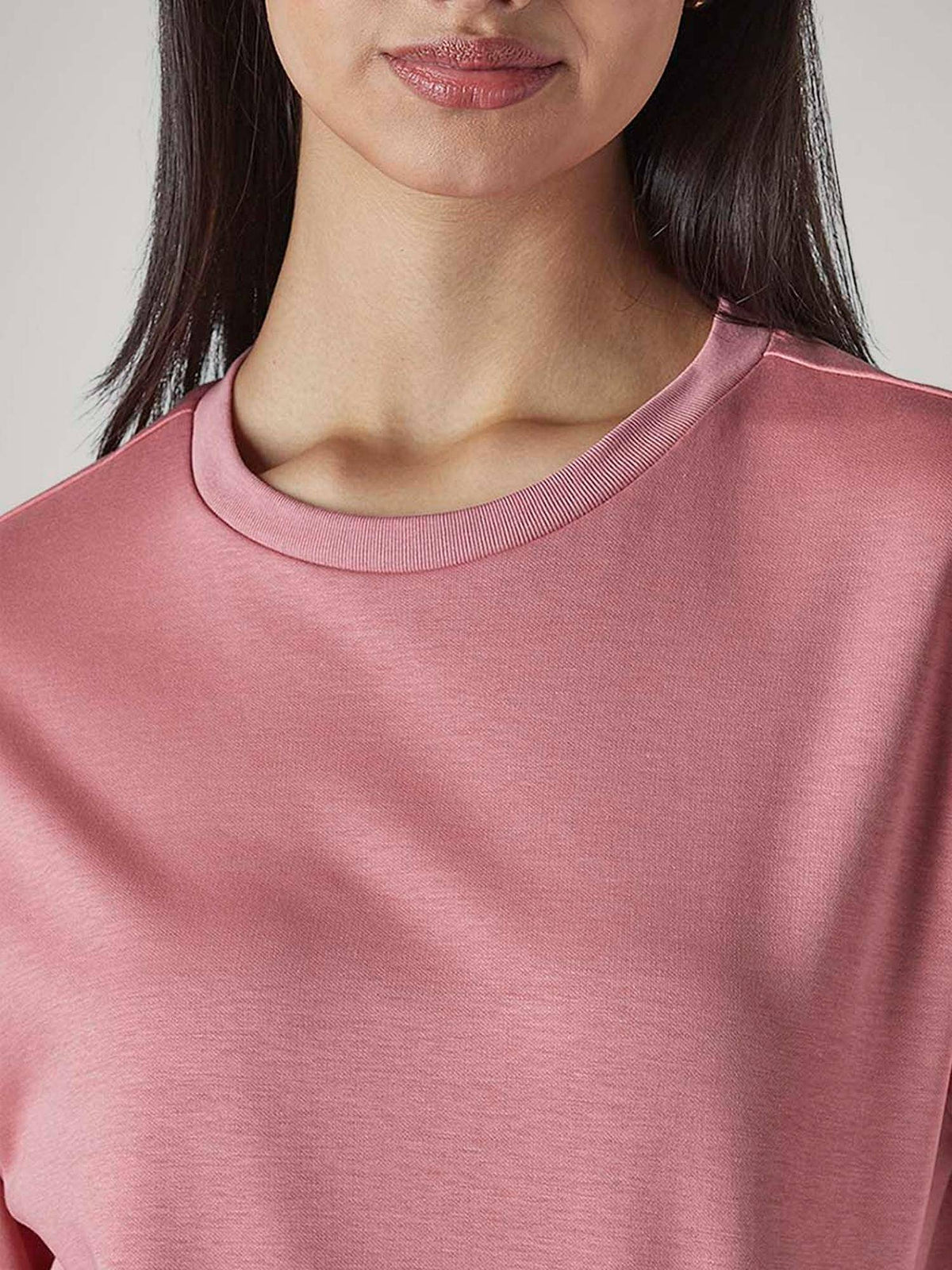Red Solid/Plain Half Sleeves Relaxed T-Shirt | TS56 - view 14