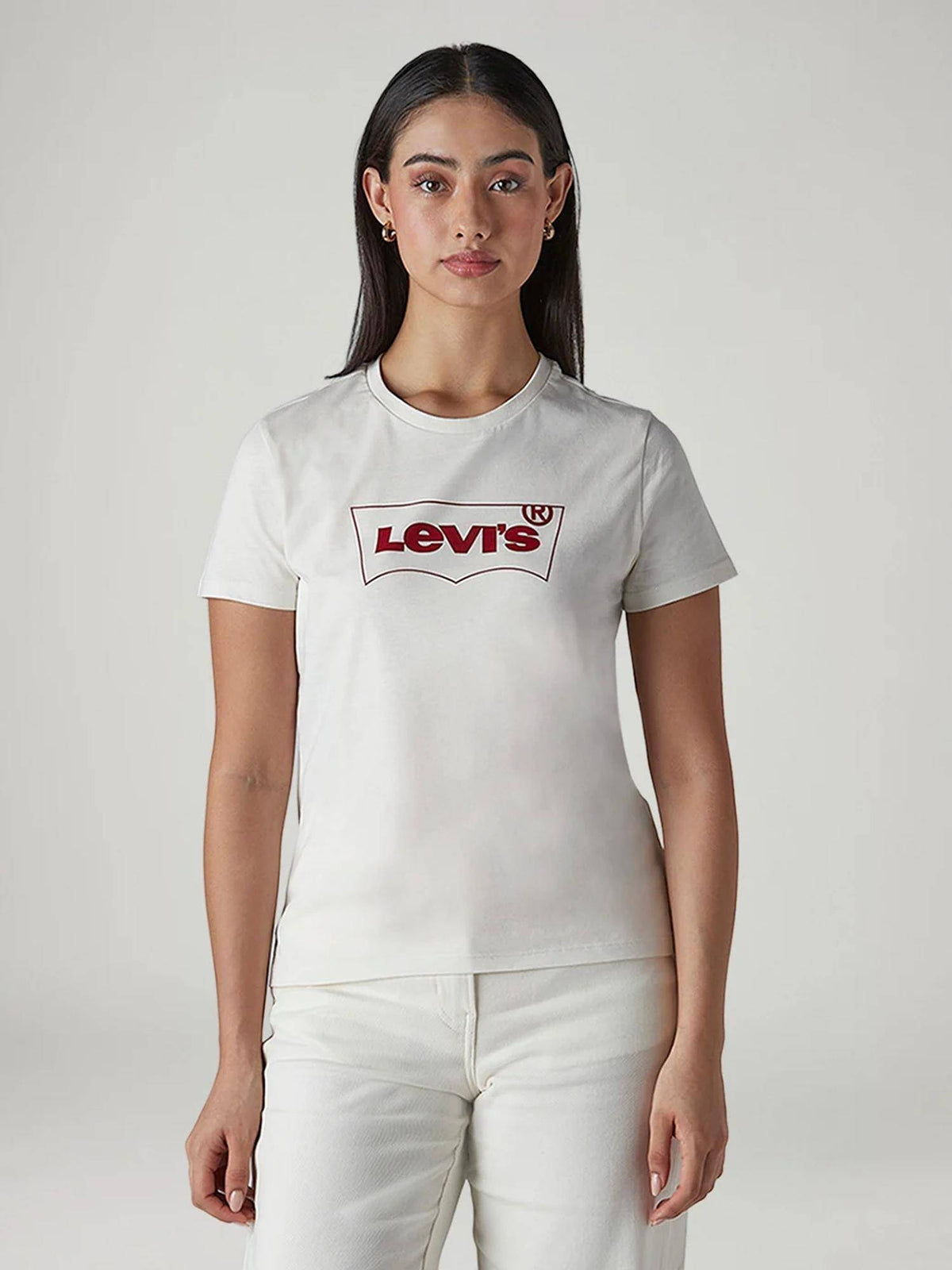 Off White Graphic Half Sleeves Slim T-Shirt | TS56 - view 1