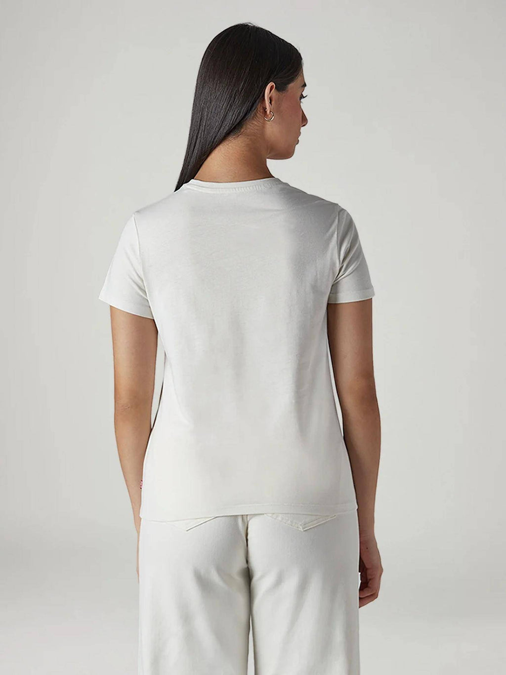 Off White Graphic Half Sleeves Slim T-Shirt | TS56 - view 2