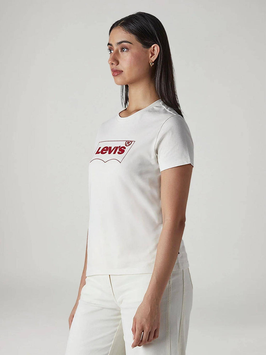 Off White Graphic Half Sleeves Slim T-Shirt | TS56 - view 3