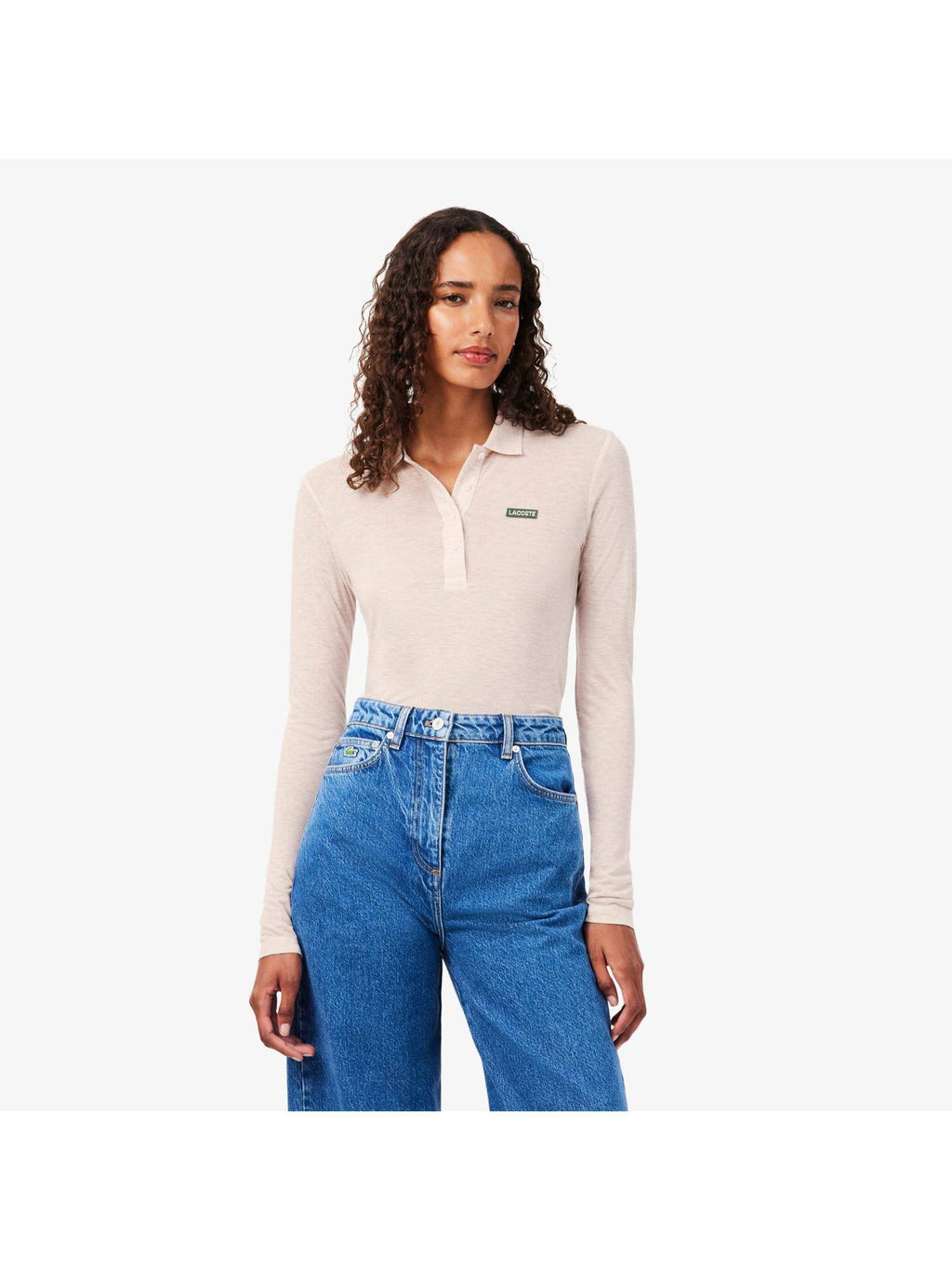 Beige Solid/Plain Full Sleeves Slim Polo T-Shirt | PW43 - view 1