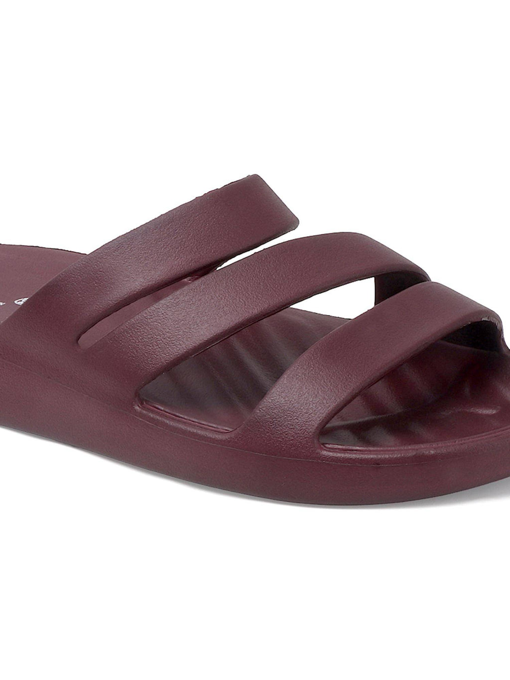Women Wine Three-Strap Platform Comfort Sandals | SD89 - view 4