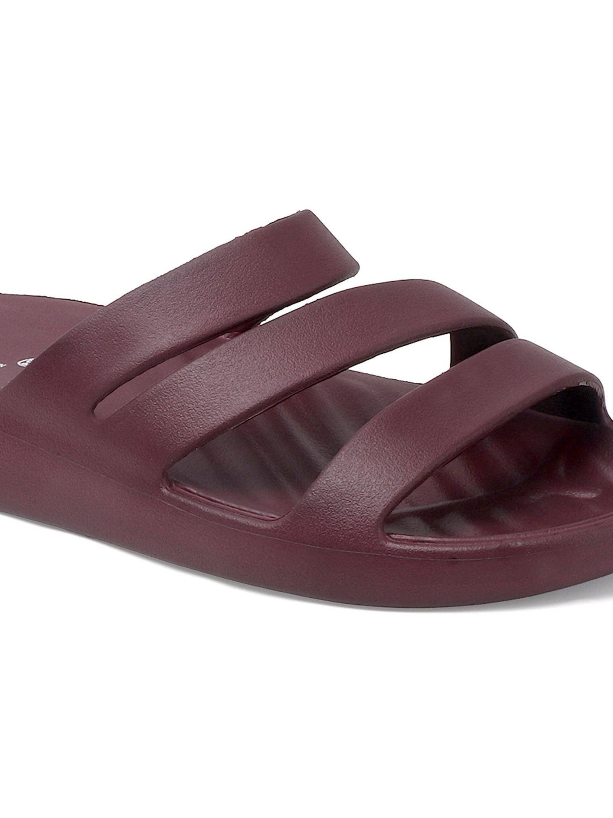 Women Wine Three-Strap Platform Comfort Sandals | SD89 - view 4