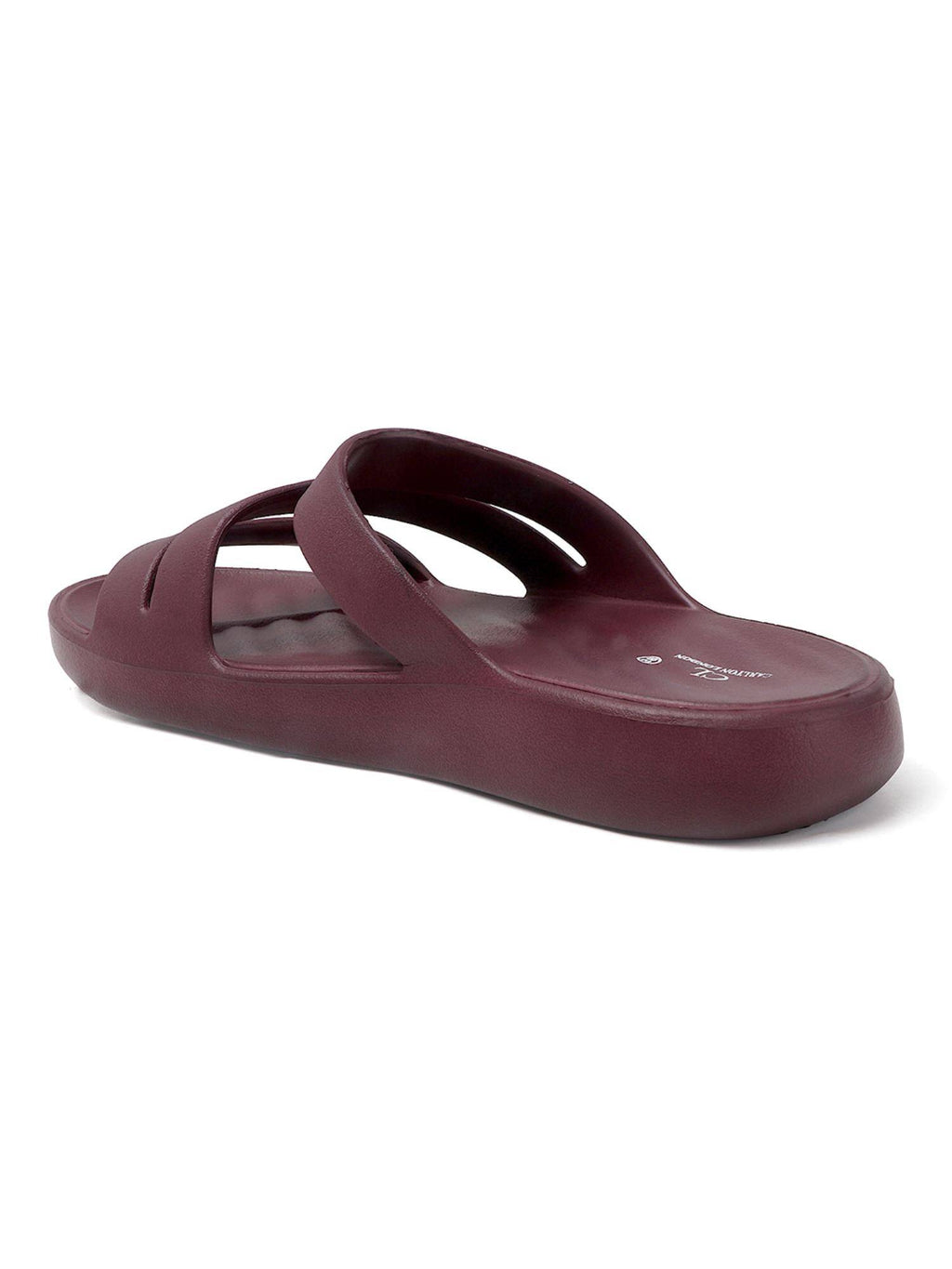 Women Wine Three-Strap Platform Comfort Sandals | SD89 - view 5