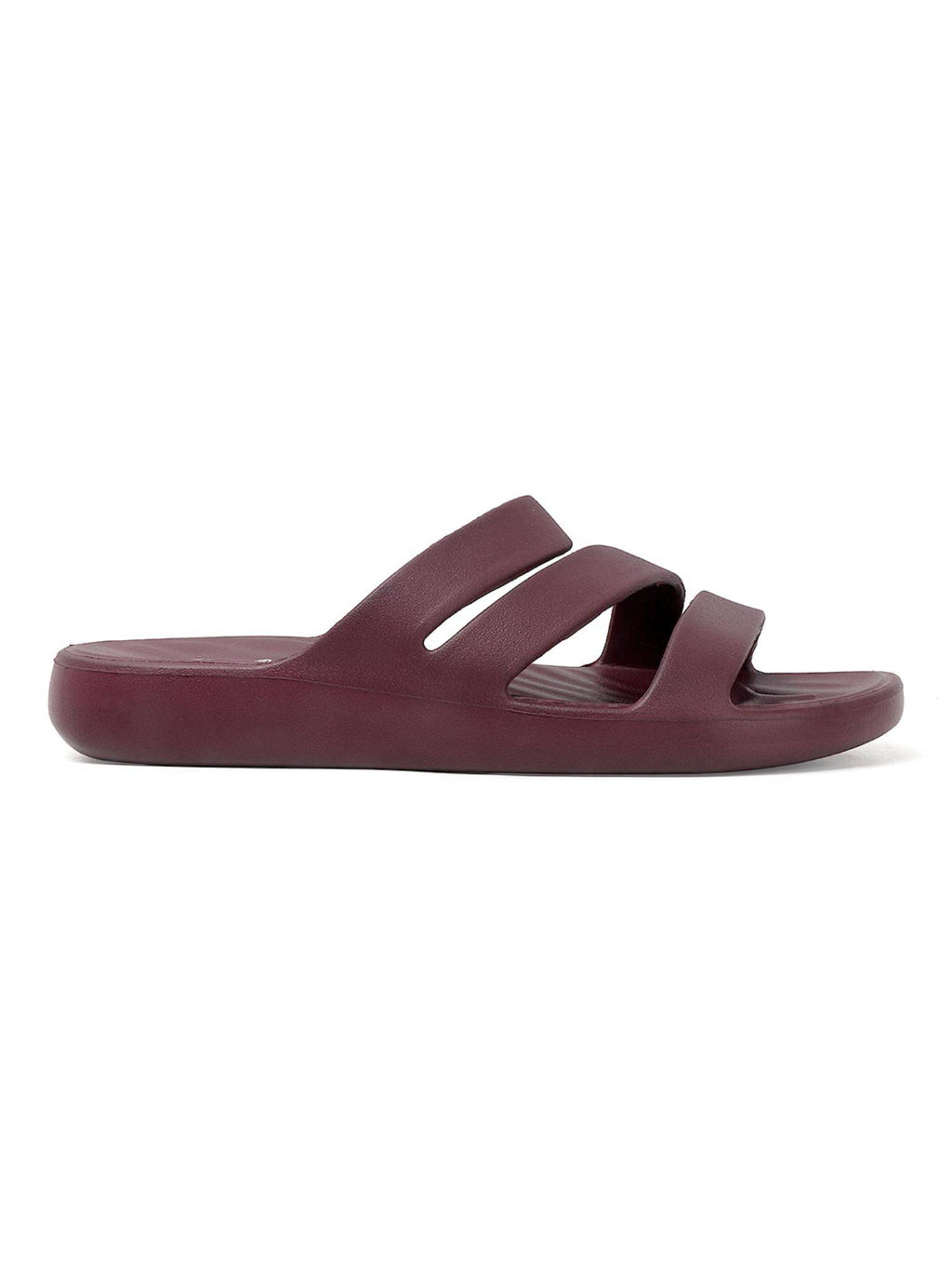 Women Wine Three-Strap Platform Comfort Sandals | SD89 - view 6