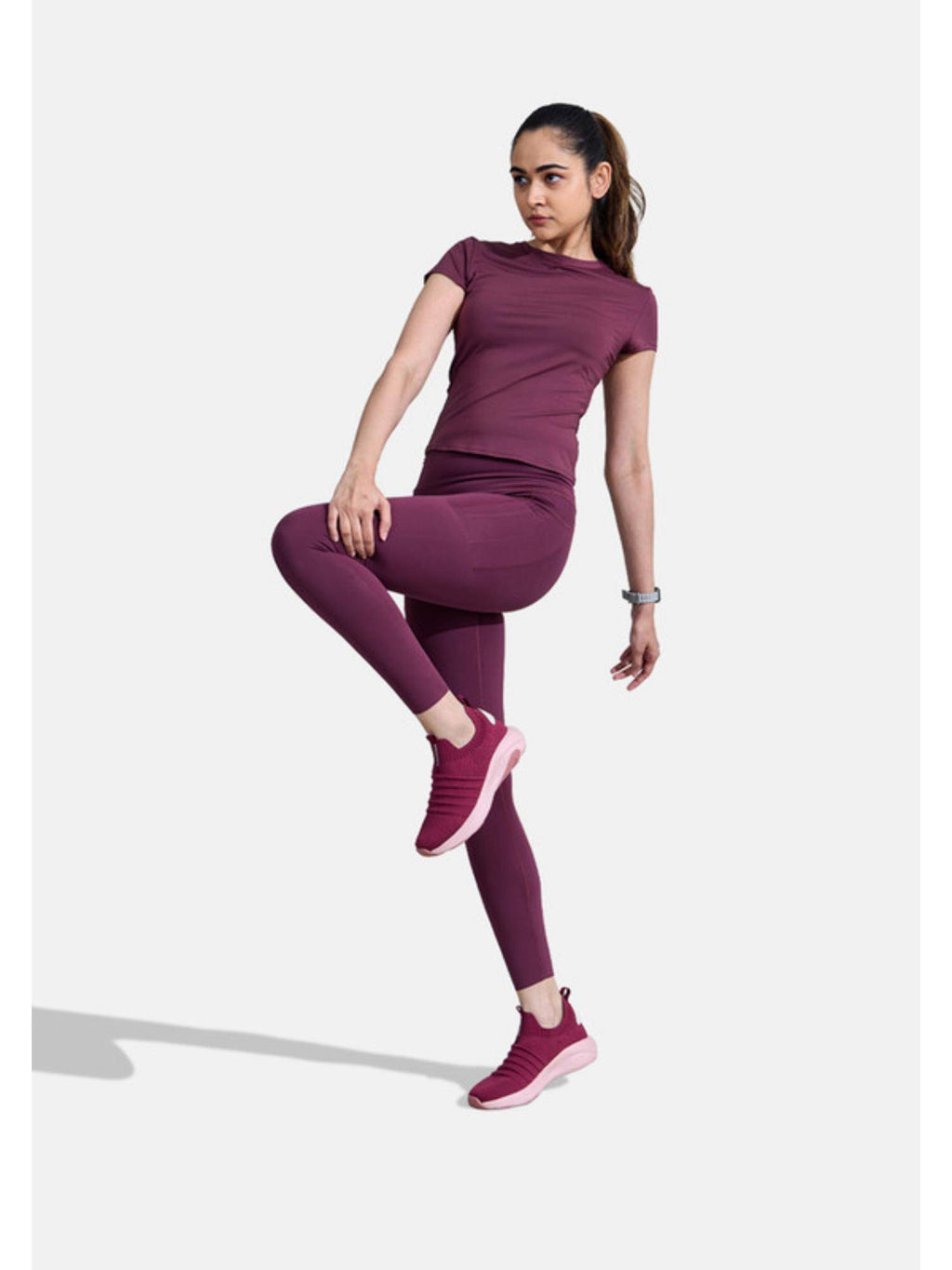 Maroon Begin Walking Shoes - Women | SH9 - view 7