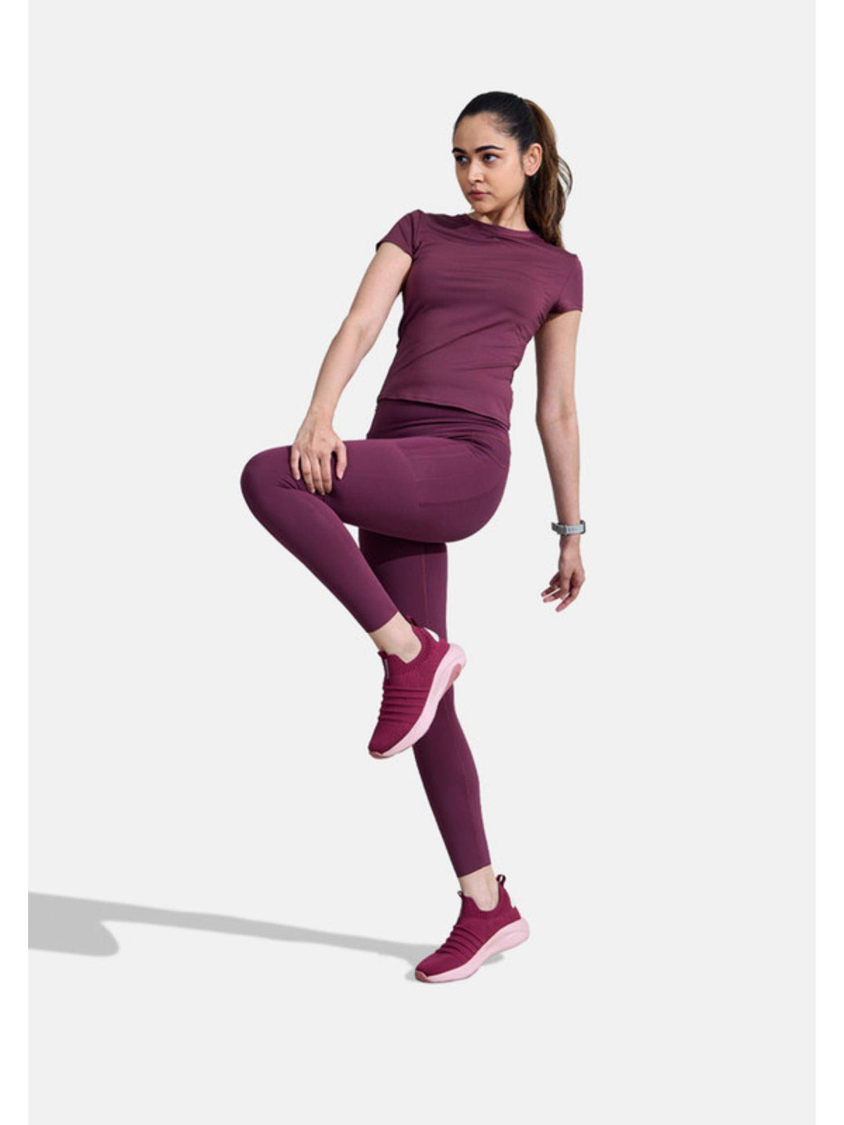 Maroon Begin Walking Shoes - Women | SH9 - view 7