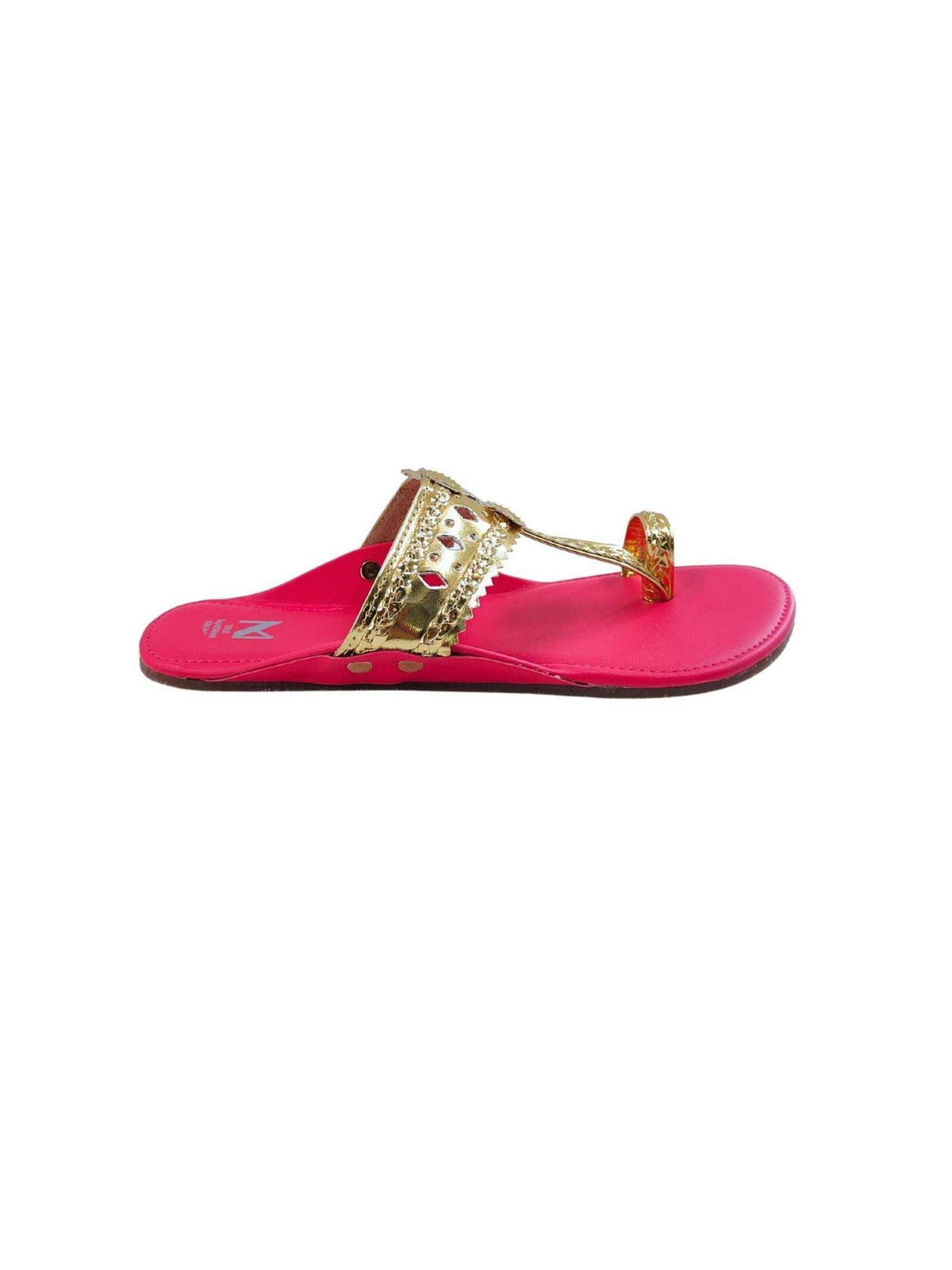 Women Kolhapuri in Gold | F61 - view 6