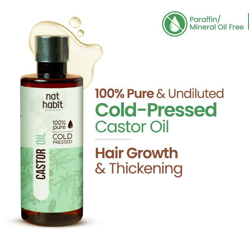 100% Pure Cold Pressed Castor Oil For Hair Growth, Eyelash, Eyebrows & Skin Moisturizer | E20 - view 1