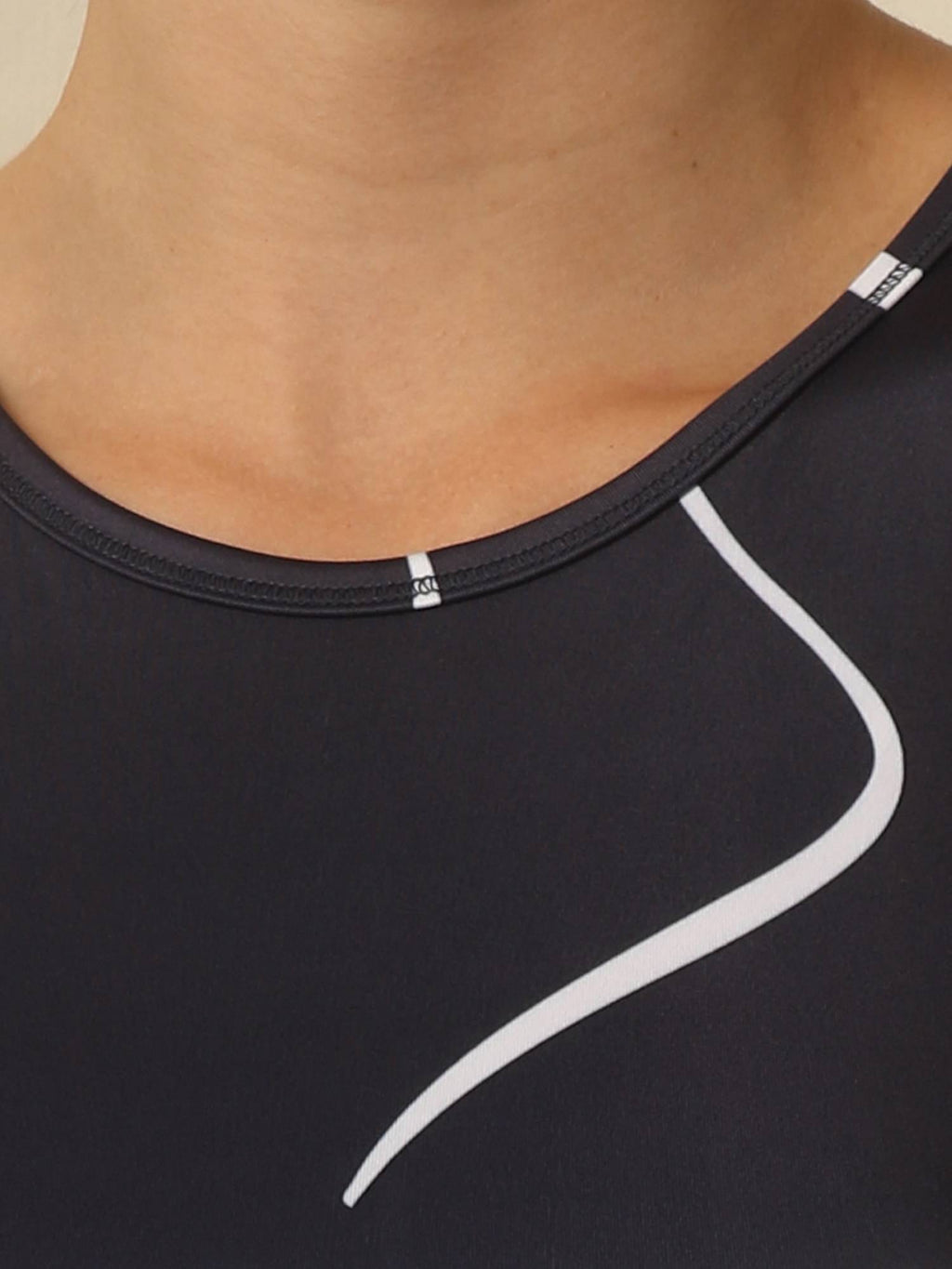 Womens Quick Dry Printed Athleisure Sports Bra Navy Blue | sb09 - view 6