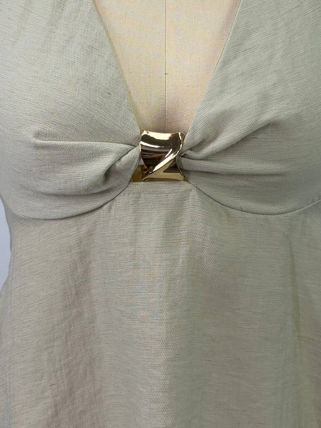 Mint Halter Neck Peplum Top | pt51 - view 4