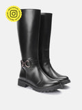 Clyde - Zip Up Black Casual Boots | BT61 - view 1