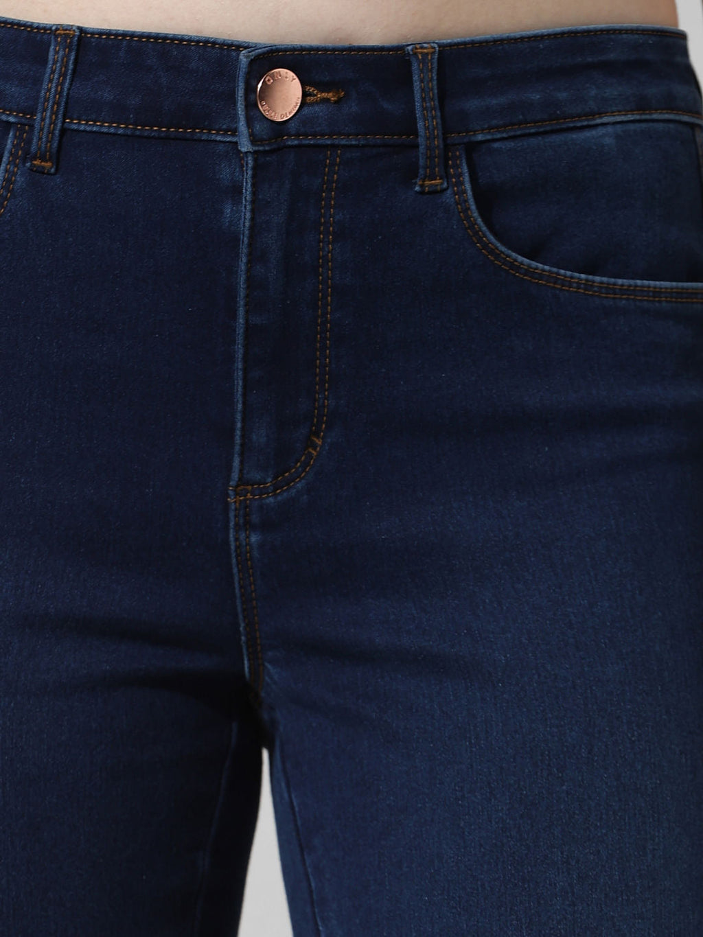 Blue Mid Rise Carmen Skinny Fit Jeans