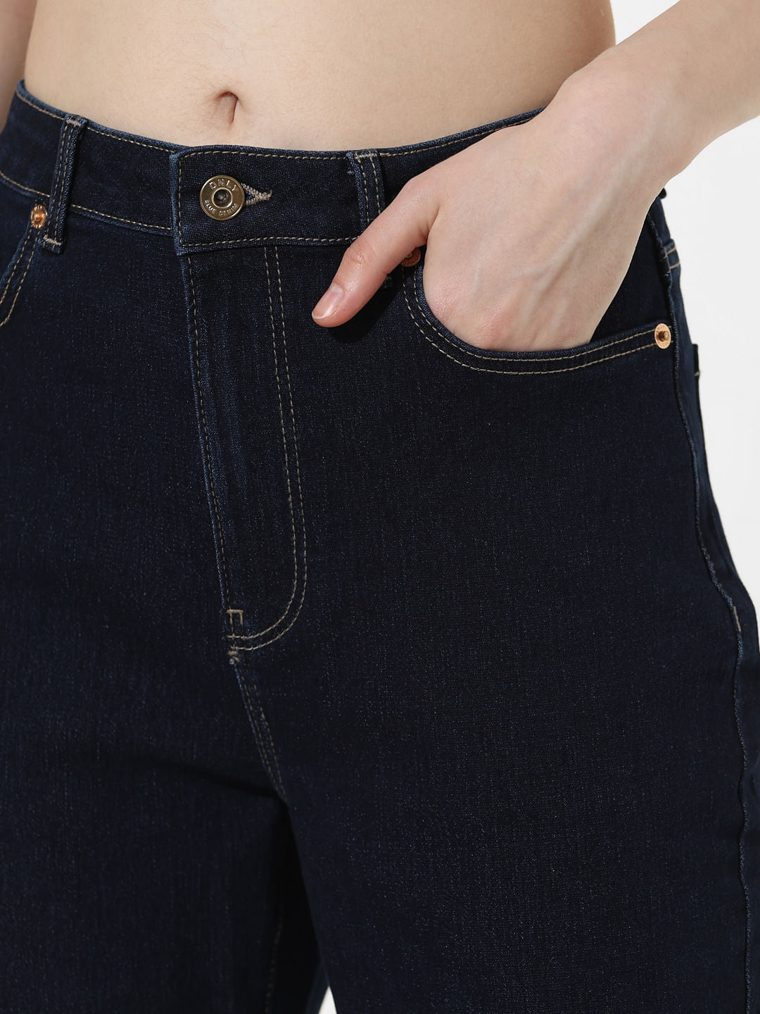 Dark Blue High Rise Paola Flared Jeans