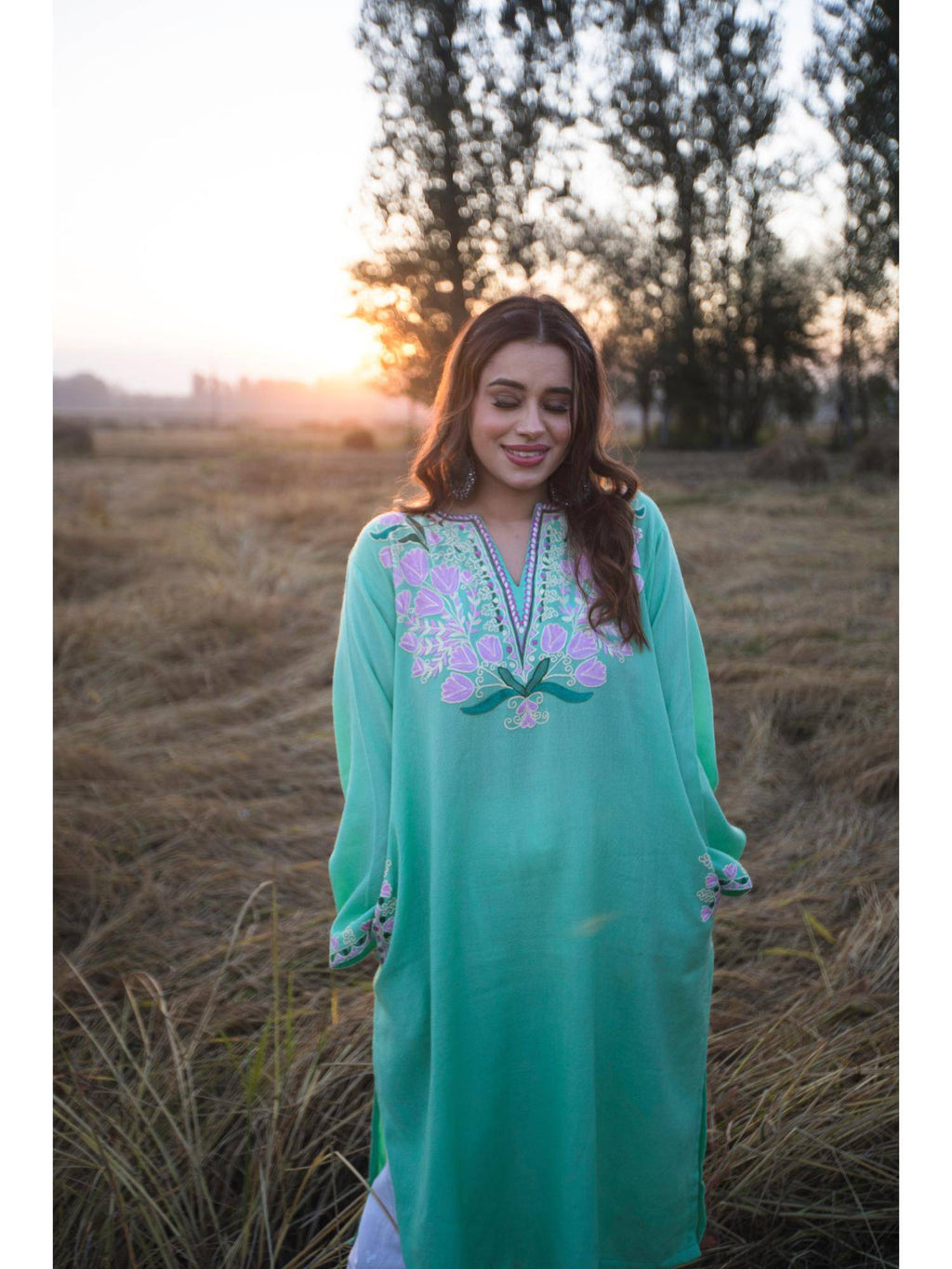 Mint Green Pheran | KDG - view 2