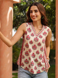 Women Rayon Printed Straight White Kurta | FY93 - view 1