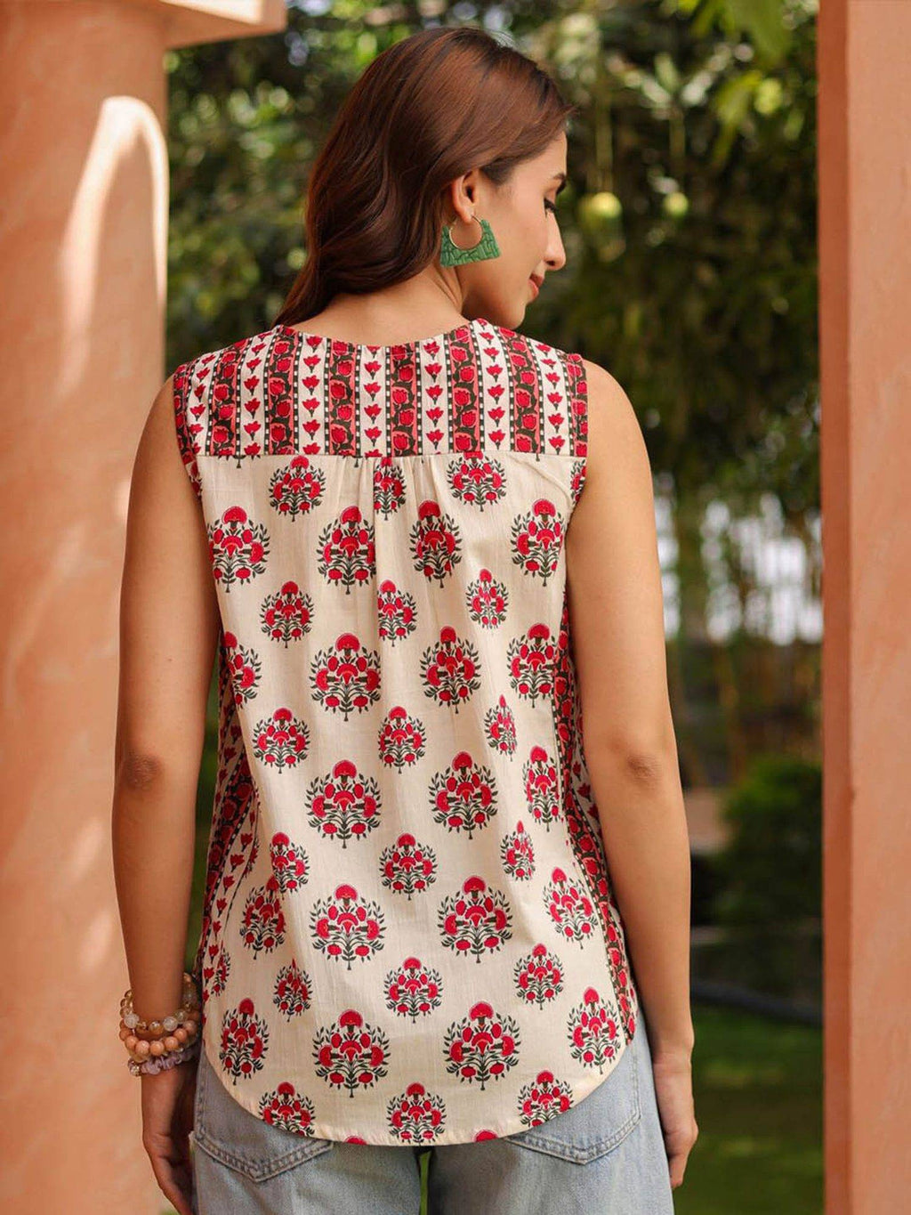 Women Rayon Printed Straight White Kurta | FY93 - view 2