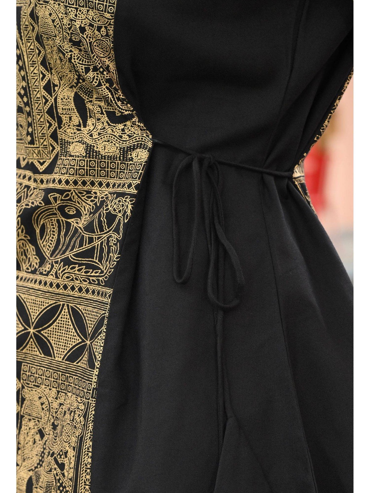 Women Rayon Printed V-Neck Hip Length Sleeveless A-Line Kurta | FY93 - view 7