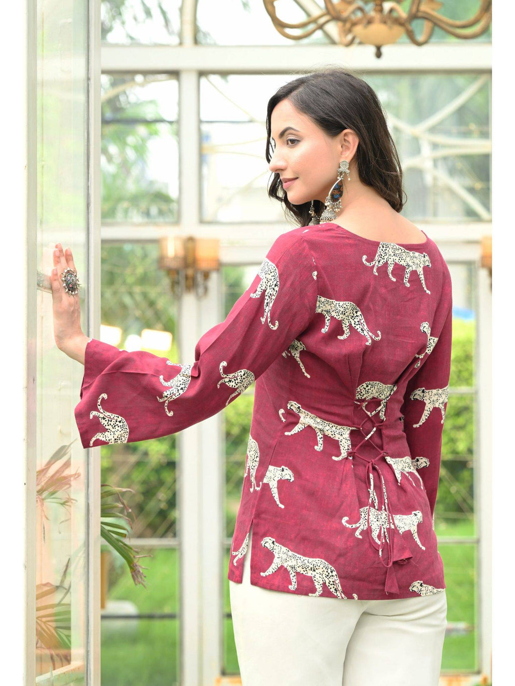 Women Rayon Printed Square Neck Straight Blue Kurta | KDG - view 22