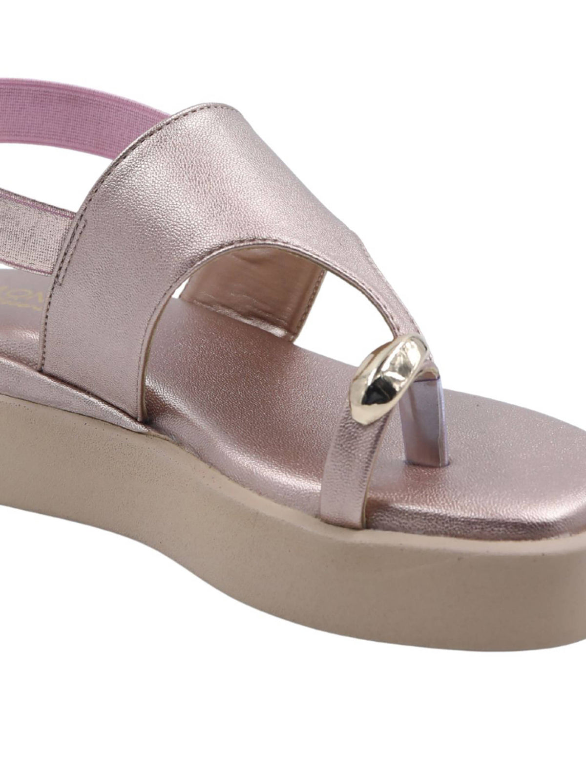 Women Elys Rose Gold Platform Heels | H78 - view 4
